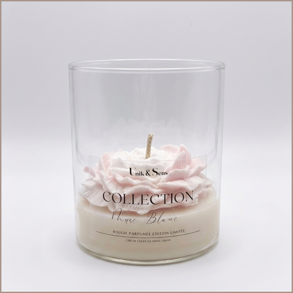 BOUGIE COLLECTION - MUSC BLANC - Unik & Sens